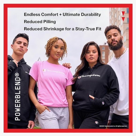 Champion women’s sweatshirt black crew neck powerblend Small NWT - Picture 4 of 5